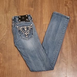 Miss Me Jeans 25 straight leg.
